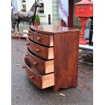 Early Vict Bow Front Chest Drawers SOLD